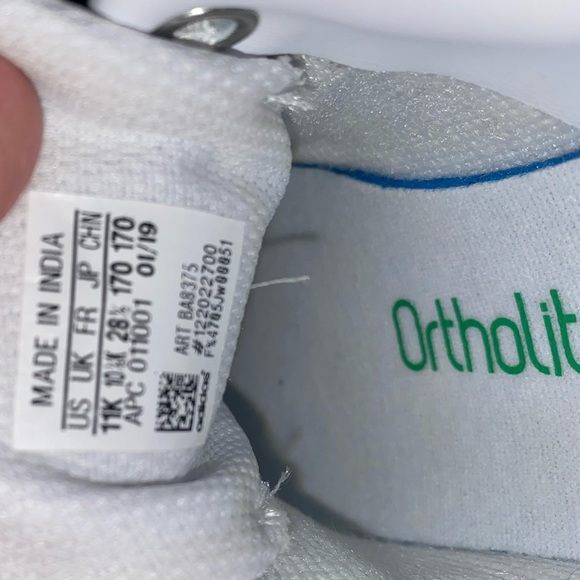 New Adidas Originals - Kid’s Stan Smith Primegreen Sneakers - Picture 4 of 4